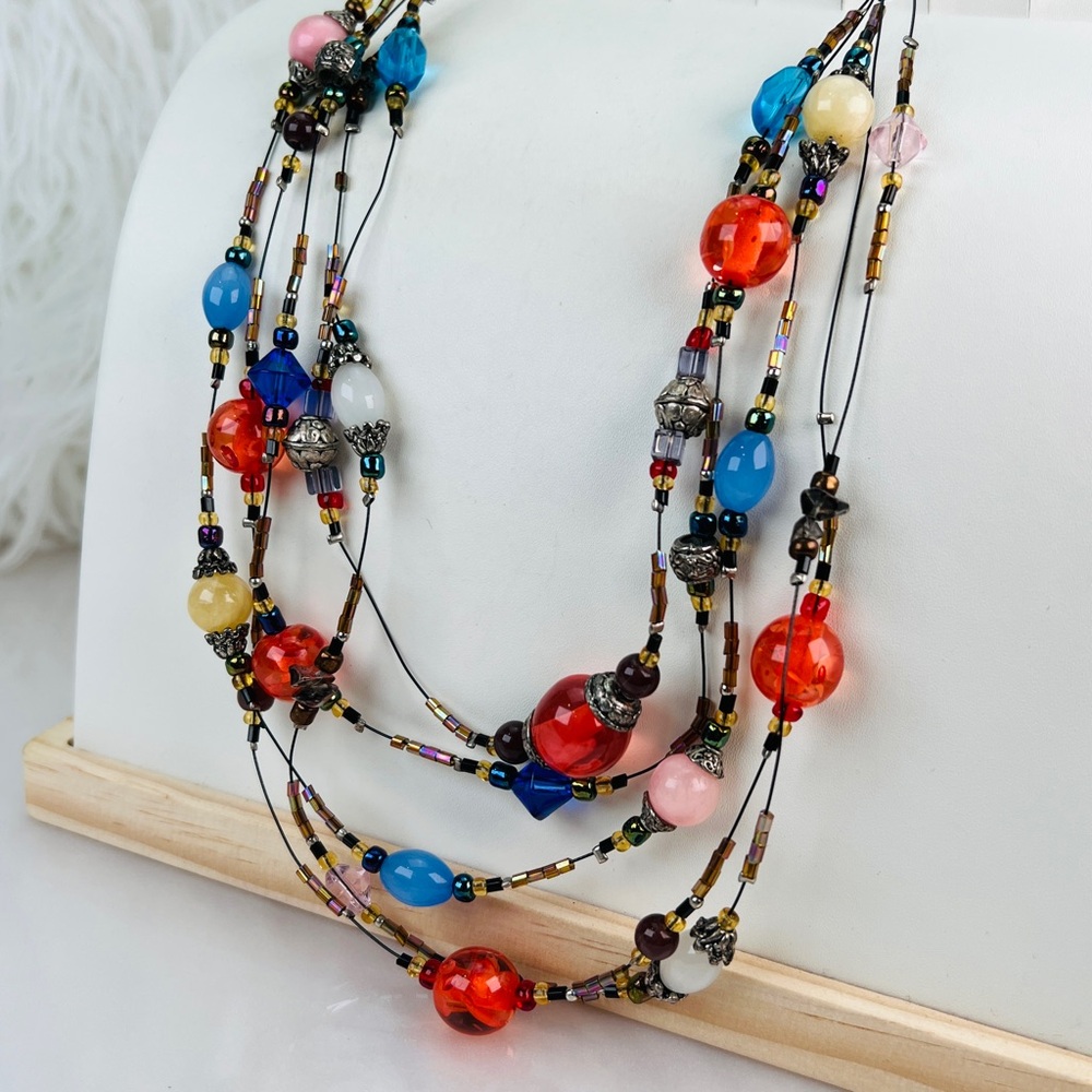 Bohemian Chic Multi String Multicolored Super Fun… - image 3